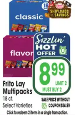 Jewel-Osco Frito Lay Multipacks offer
