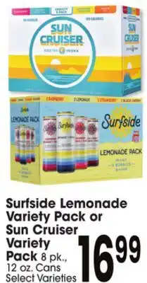 Jewel-Osco Surfside Lemonade Variety Pack or Sun Cruiser Variety Pack offer