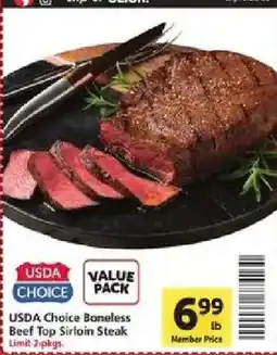 Safeway Usda Choice Boneless Beef Top Sirloin Steak offer