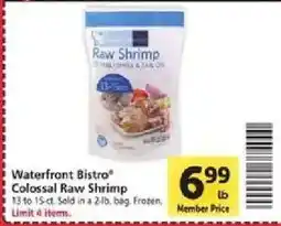 Safeway Waterfront Bistro Colossal Raw Shrimp offer