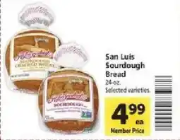 Safeway San Luis Sourdough Bread offer