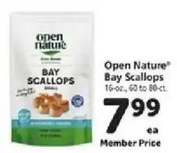 Safeway Open Nature Bay Scallops offer
