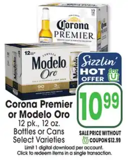 Jewel-Osco Corona Premier or Modelo Oro offer