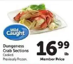 Safeway Wild Caught Dungeness Crab Sections offer
