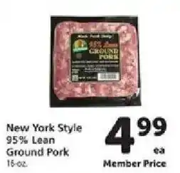 Safeway New York Style Ground Pork offer