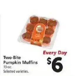 Safeway Two-Bite Pumpkin Muffins offer