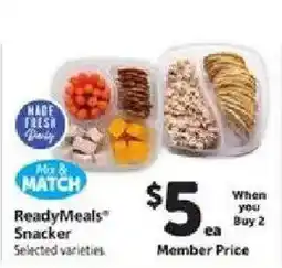Safeway Mrs. Match ReadyMeals Snacker offer