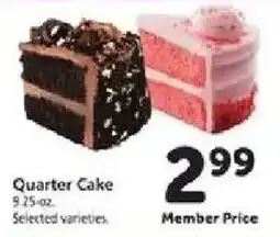 Safeway Quarter Cake offer