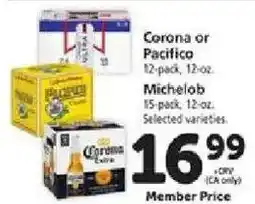 Safeway Corona or Pacifico offer