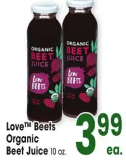 Jewel-Osco Love Beets Organic Beet Juice offer