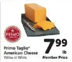 Safeway Primo Taglio American Cheese offer