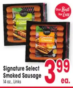 Jewel-Osco Signature Select Smoked Sausage offer