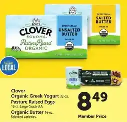 Safeway Clover Organic Butter offer