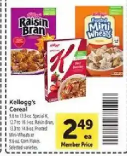 Safeway Kellogg's Cereal offer