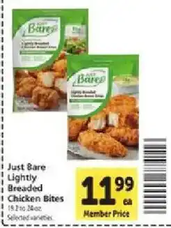 Safeway Just Bare Lightly Breaded Chicken Bites offer