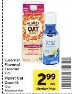 Safeway Lucerne Flavored Creamer offer