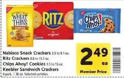 Safeway Nabisco Snack Crackers Ritz Crackers Chips Ahoy! Cookies Keebler Sandwich Crackers offer