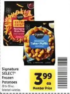 Safeway Signature Select Frozen Potatoes offer