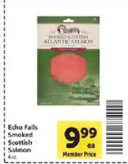 Safeway Echo Falls Smoked Scottish Salmon offer