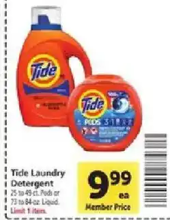 Safeway Tide laundry detergent offer