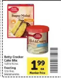 Safeway Betty Crocker cake mix offer