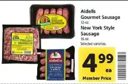 Safeway Aidells Gourmet Sausage offer