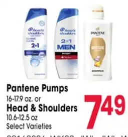 Jewel-Osco Pantene Pumps 16-17.9 oz. or Head & Shoulders 10.6-12.5 oz offer