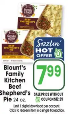 Jewel-Osco Blount's Family Kitchen Beef Shepherd's Pie offer