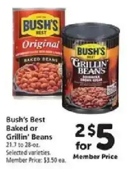 Safeway Bush's Best Baked or Grillin' Beans offer