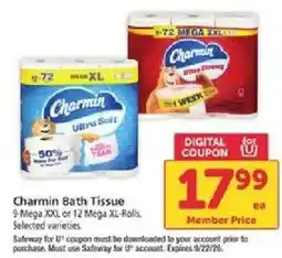 Safeway Charmin Bath Tissue offer