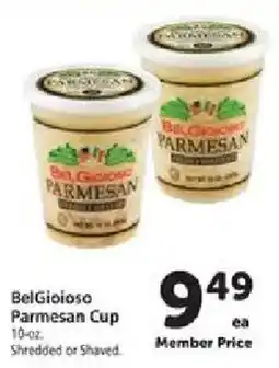 Safeway BelGioioso Parmesan Cup offer