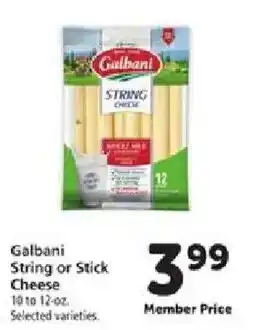 Safeway Galbani String or Stick Cheese offer