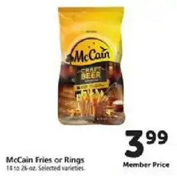 Safeway McCain Fries or Rings offer
