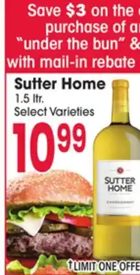 Jewel-Osco Sutter Home offer