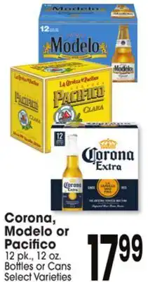 Jewel-Osco Corona, Modelo or Pacifico offer