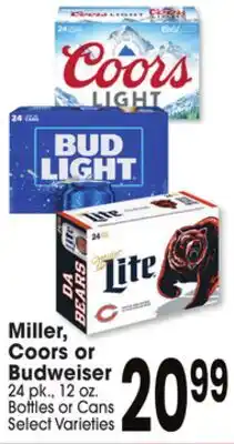Jewel-Osco Miller, Coors or Budweiser offer