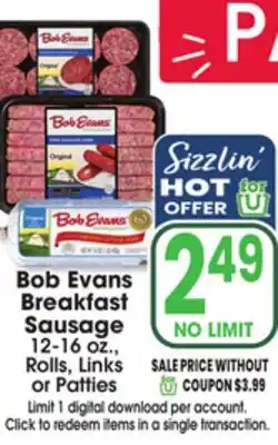 Jewel-Osco Bob Evans Breakfast Sausage offer