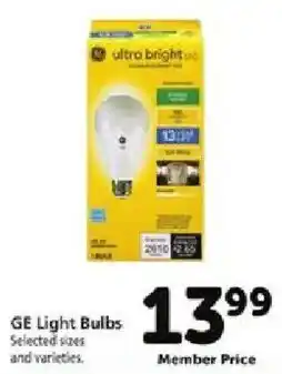 Safeway Ge light bulbs offer