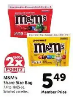 Safeway M&M's Share Size Bag offer