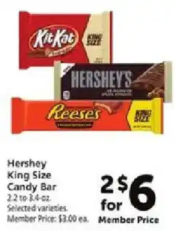 Safeway Hershey King Size Candy Bar offer
