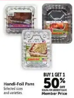 Safeway Handi-Foil Pans offer