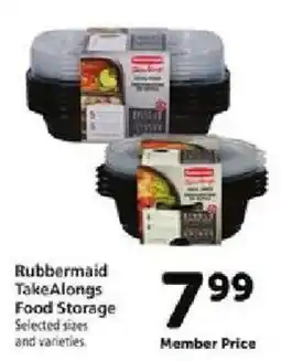 Safeway Rubbermaid TakeAlongs Food Storage offer