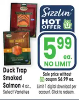 Jewel-Osco Duck Trap Smoked Salmon offer