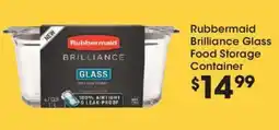 King Soopers Rubbermaid brilliance glass food storage container offer