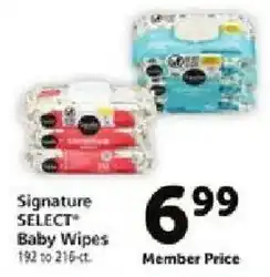 Safeway Signature Select Baby Wipes offer
