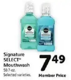 Safeway Signature Select Mouthwash offer