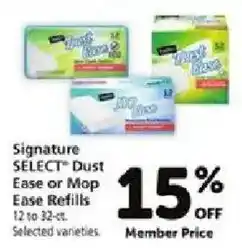 Safeway Signature Select Dust Ease or Mop Ease Refills offer