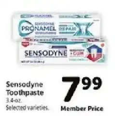Safeway Sensodyne toothpaste offer