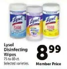 Safeway Lysol Disinfecting Wipes offer