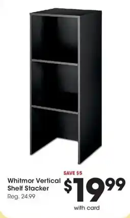 King Soopers Whitmor vertical shelf stacker offer